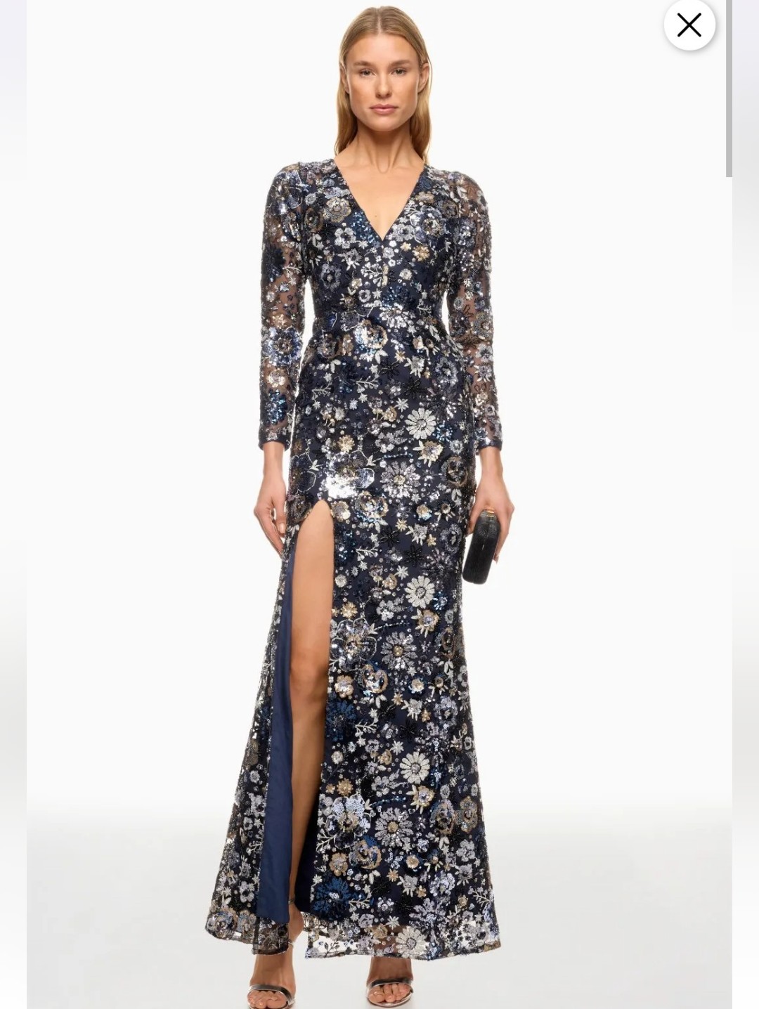 Dress The Population Alessandra Gown Size M Msrp $448